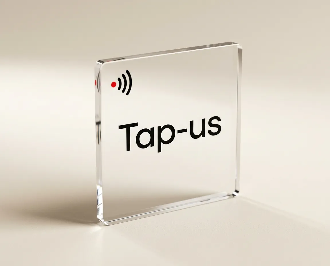 Tap-us Acrylic Card (4 × 4 inch)